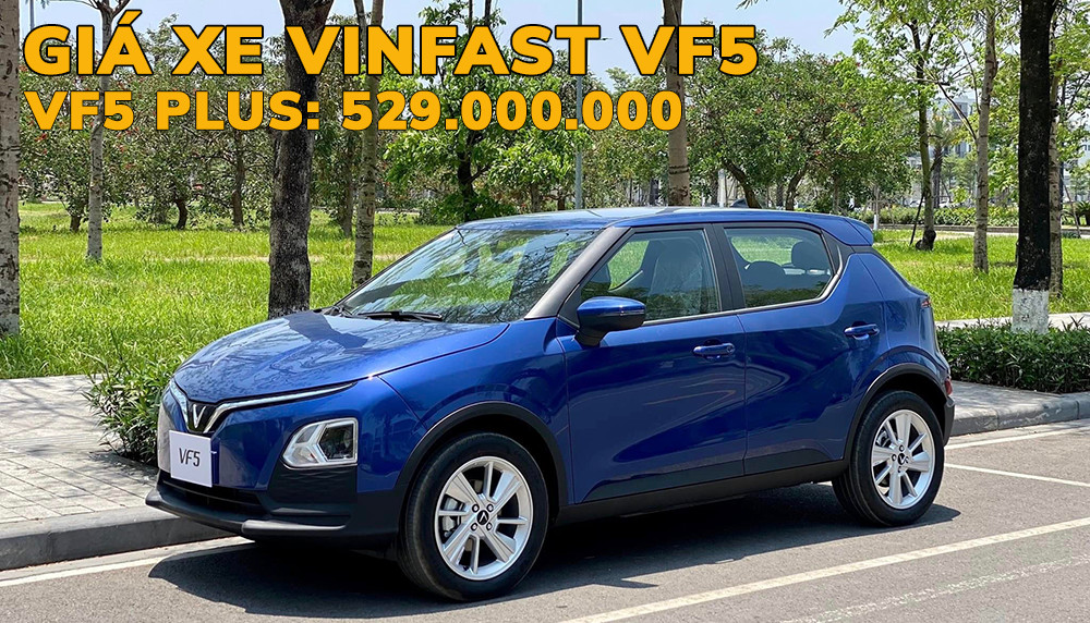Bảng giá cập nhật của xe điện VF5 giá bao nhiêu cho từng phiên bản