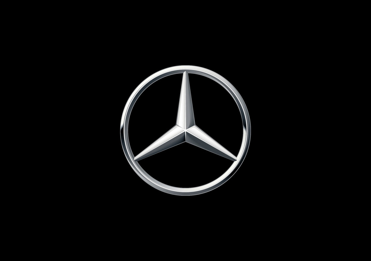 Biểu tượng ngôi sao ba cánh của Mercedes-Benz trong vòng tròn