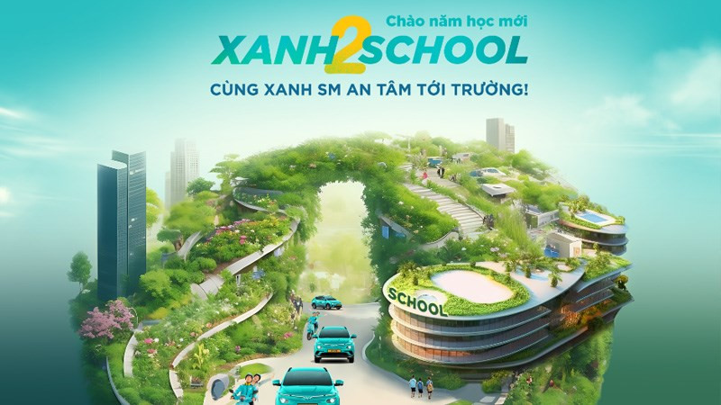 Dịch vụ Xanh2School đưa đón học sinh an toàn bằng xe điện