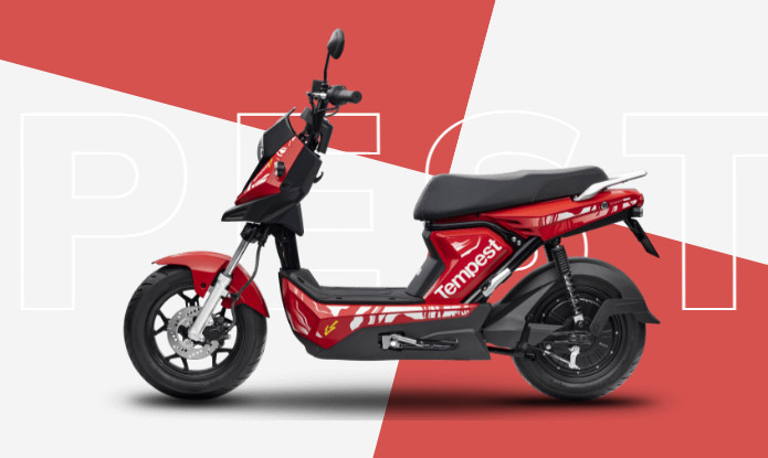 Hình ảnh xe đạp điện VinFast Tempest với kiểu dáng trẻ trung