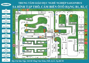 Học viên thực hành lái xe trên sa hình b2, kỹ năng lái xe ô tô