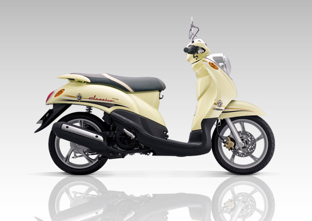 Mio Classico màu be với thiết kế cổ điển, tôn vinh nét đẹp vượt thời gian