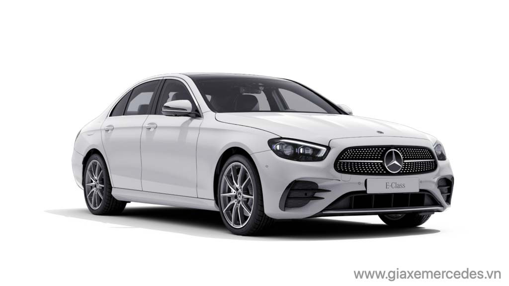 Ngoại thất Mercedes E300 AMG màu trắng tinh tế