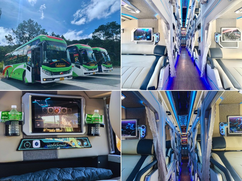 Nhà xe Điền Linh từ Sài Gòn đi Đà Lạt với loại xe Limousine 24 phòng đôi