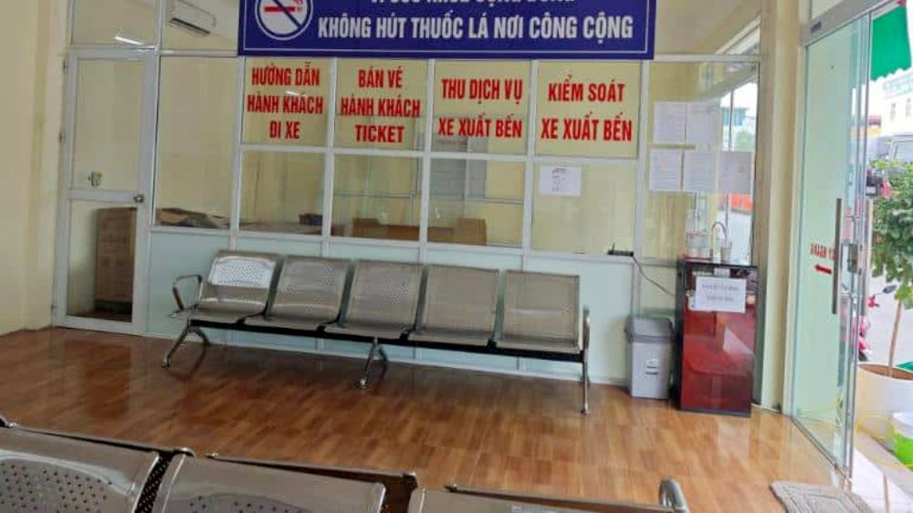 Phòng chờ rộng rãi cho hành khách tại bến xe khách Bắc Giang