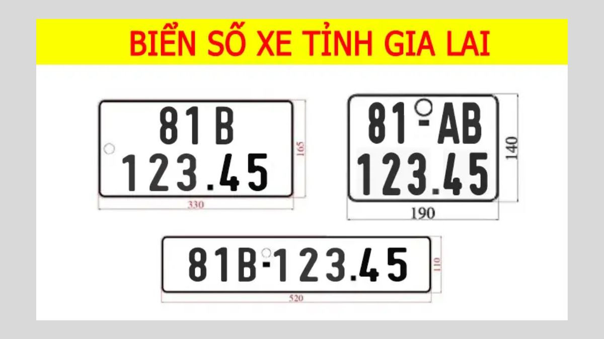 Quy định biển số xe 81 theo từng khu vực địa lý