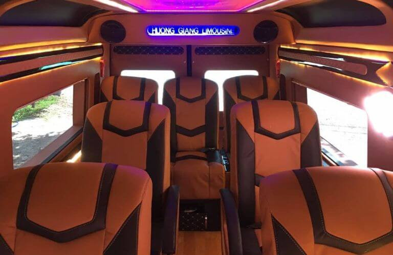 Tiện ích hiện đại trên xe Bảo Châu Limousine