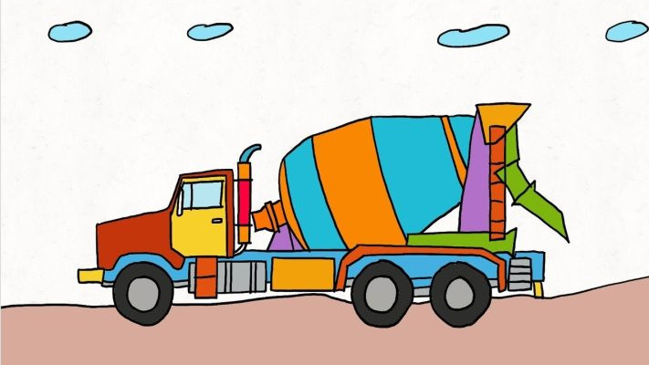 Tranh vẽ xe ô tô mơ ước với phong cách độc đáo của trẻ em