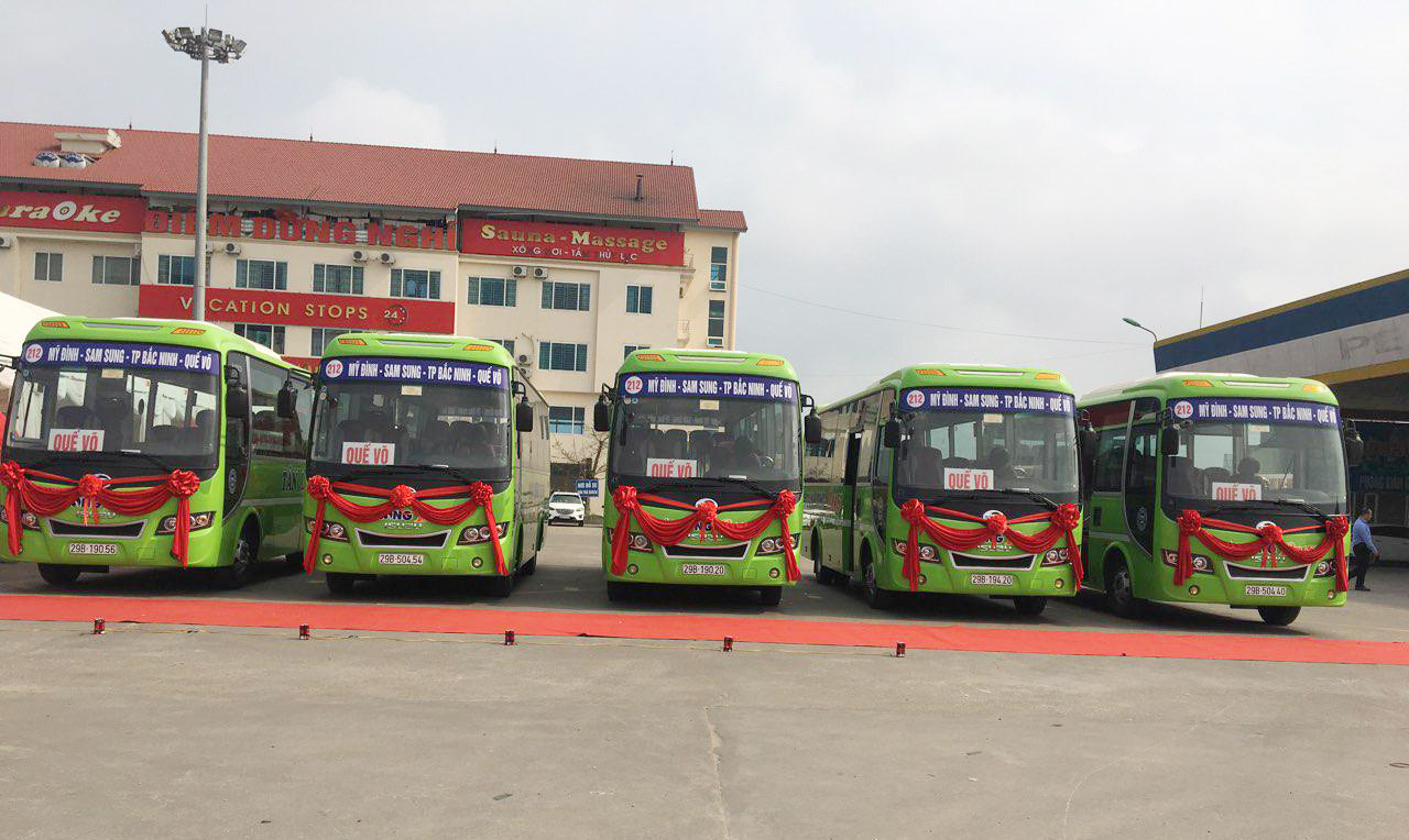 Xe buýt 212 sẵn sàng phục vụ tuyến xe Bắc Ninh Hà Nội
