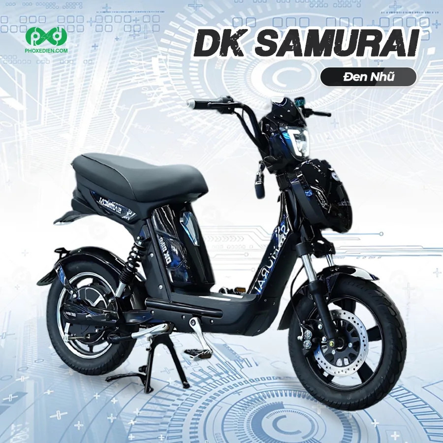 Xe đạp điện DK Samurai IV 2024 màu đen mạnh mẽ