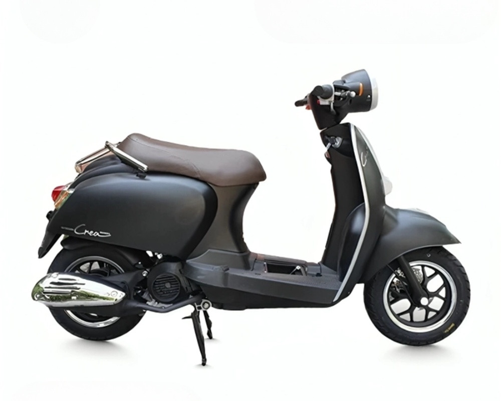 Xe ga 50cc Nioshima Crea Plus với kiểu dáng "scoopy" bo tròn ngọt ngào