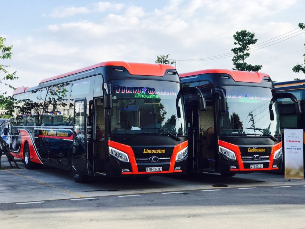 Xe giường nằm chất lượng cao của Tiến Oanh chạy tuyến Đắk Lắk Sài Gòn