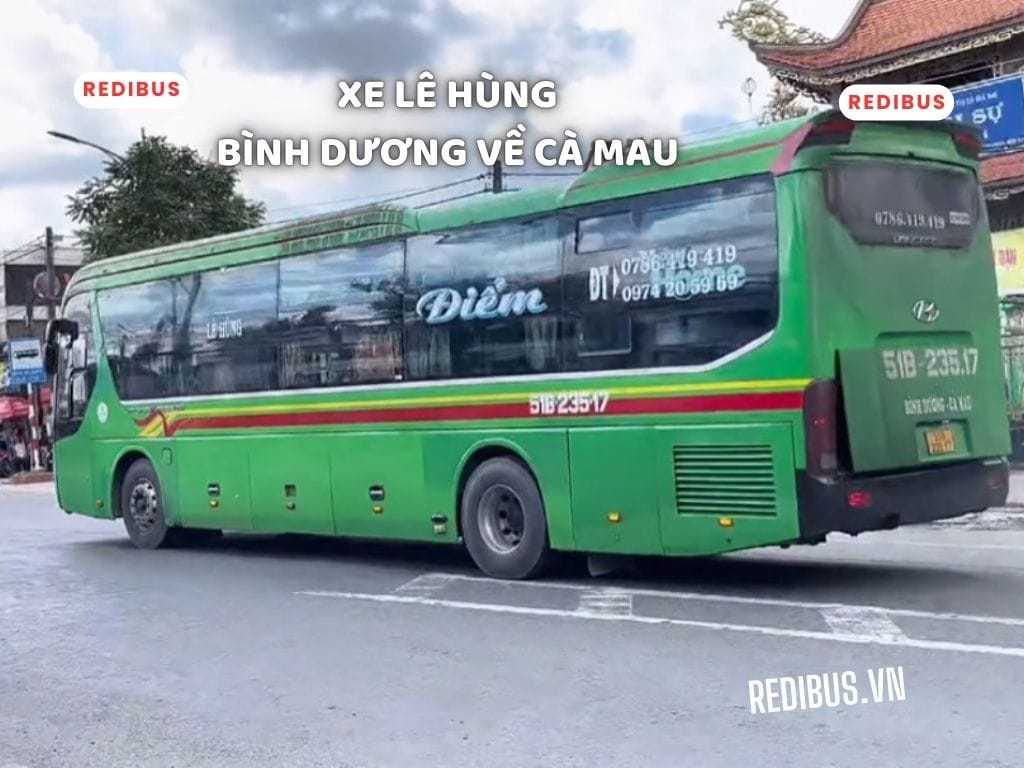 Xe khách Lê Hùng tiện nghi