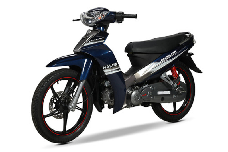 Xe máy 50cc Halim Sirius thể thao màu trắng đỏ