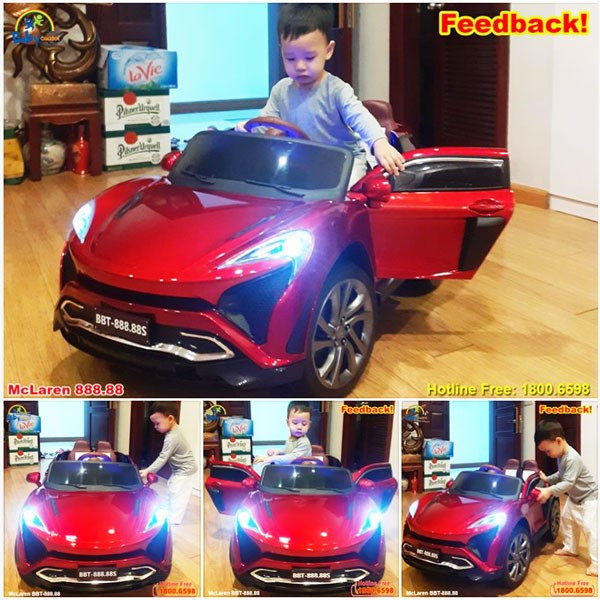 Xe ô tô điện cho bé dáng siêu xe McLaren cá tính