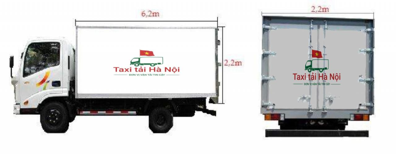 Xe tải 2.4 tấn vận chuyển hàng hóa