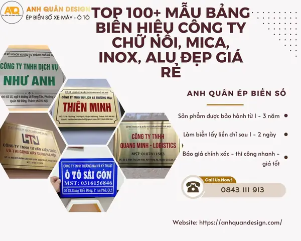 Top 10 Mẫu Hình Dán Xe Ô Tô Tên Công Ty Đẹp, Chuyên Nghiệp Và Bền Nhất