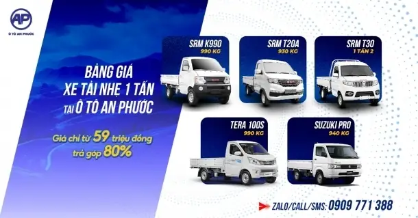 Tổng Quan Về Hình Ảnh Xe Ô Tô Tải 1 Tấn Và Các Dòng Xe Phổ Biến